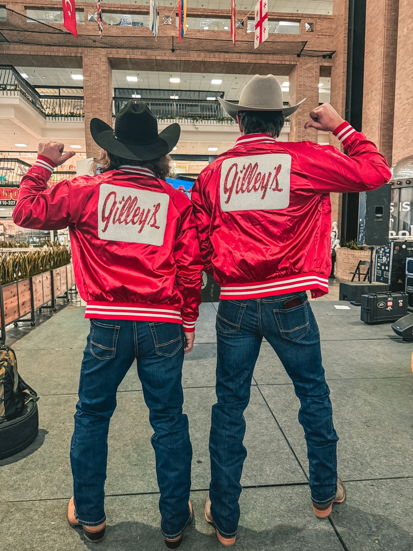 Gilley's Red Bomber Jacket